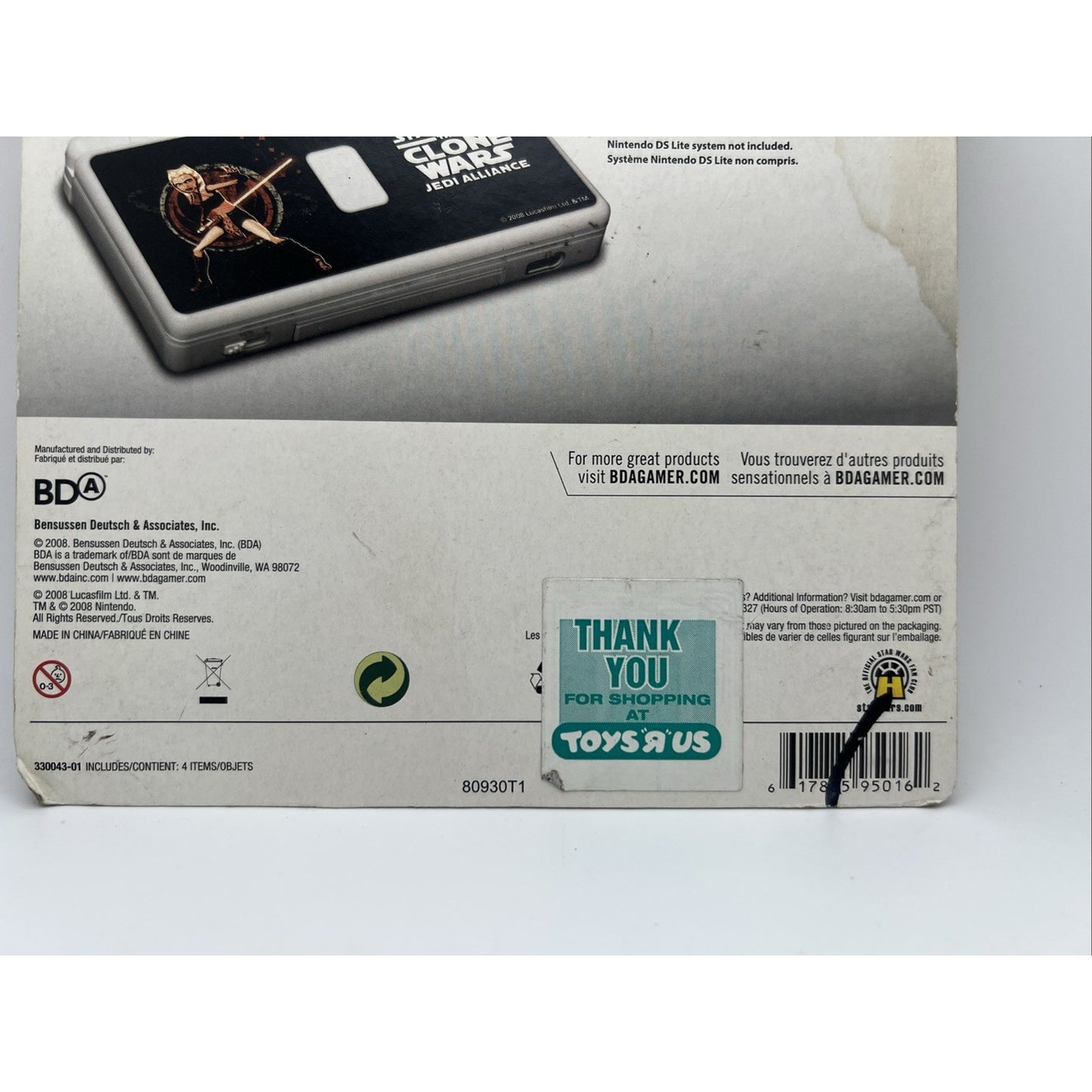 Nintendo DS Star Wars Clone Wars 2008 Jedi Alliance Battle Kit Brand New Sealed