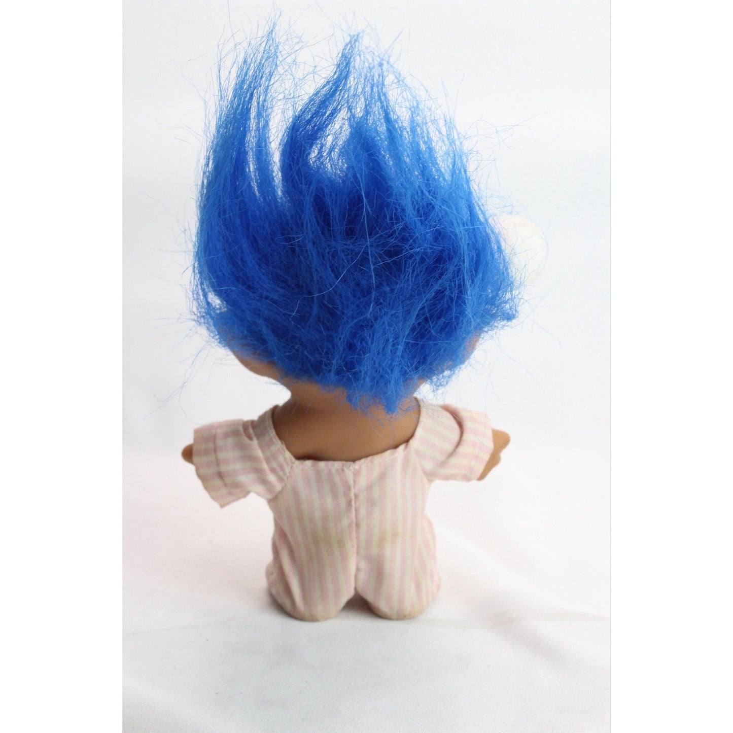 Novelty Troll Blue Rare PJs Jeweled Belly Blue Hair Santa Hat Christmas Pajamas