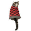 Vibrant Life Dog Pet Clothes Plaid Red Black Winter Apparel Sweater Size Small