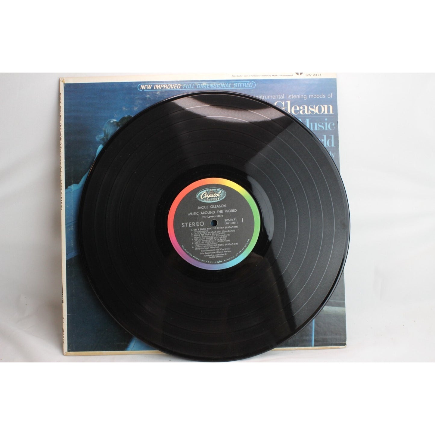 Jackie Gleason Music Around the World for Lovers Only Vinyl Record Tested Used