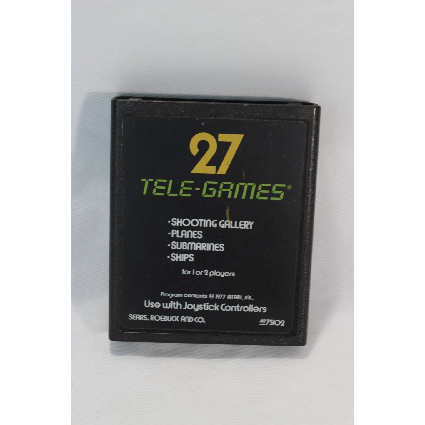 Shooting Gallery Atari 2600 27 Tele-Games Tested Video Game Sears Cartridge