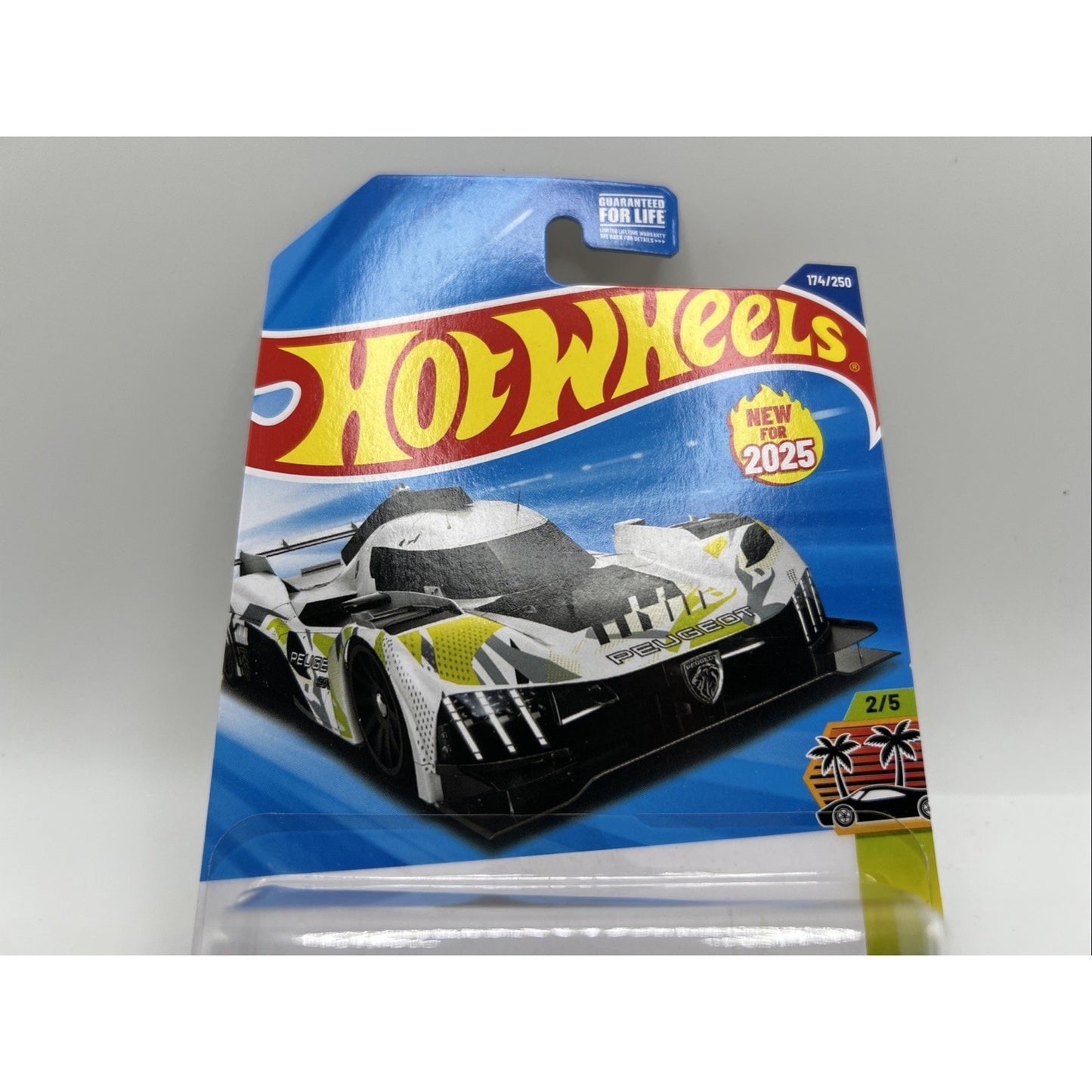 Hot Wheels 2025 Case M PEUGEOT 9X8 HYPERCAR U.S. Card In Hand Supercar Track Car