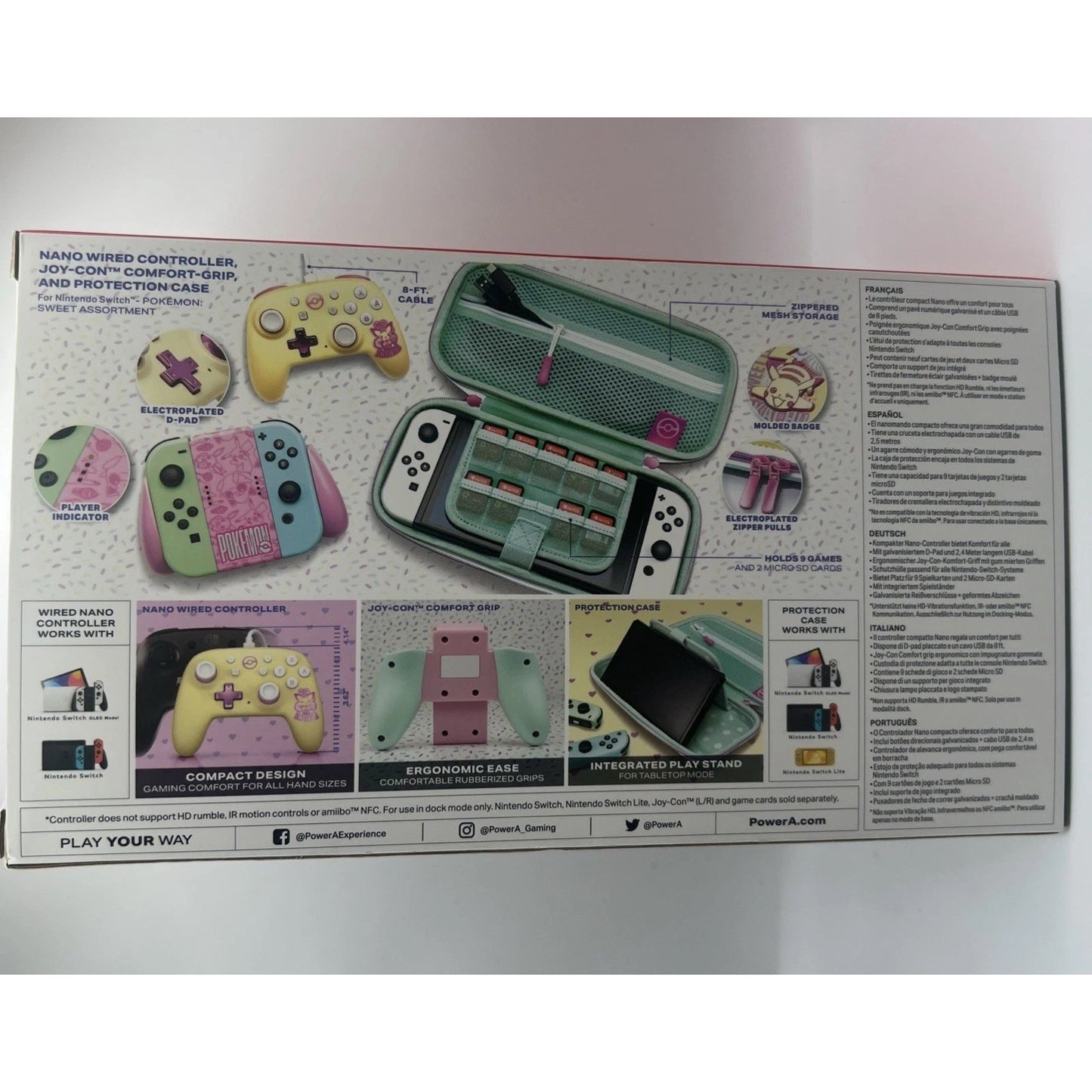 Nintendo Switch Pokemon Controller Sweet Friends Assortment Pikachu Bundle Case