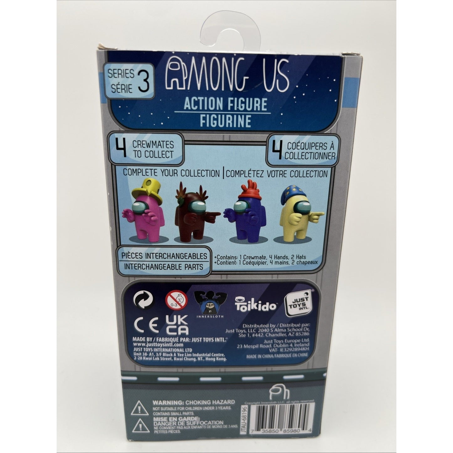 Toikido Among Us Brown With Party Hat Action Figure Series 3 Exclusive Headphone