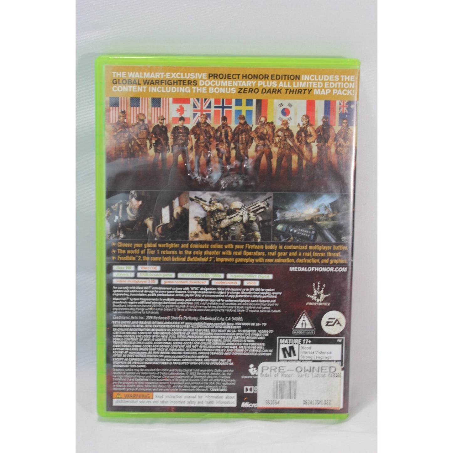 Medal of Honor Warfighter Xbox 360 Tested Video Game Used Shooter BF4 Beta Bonus