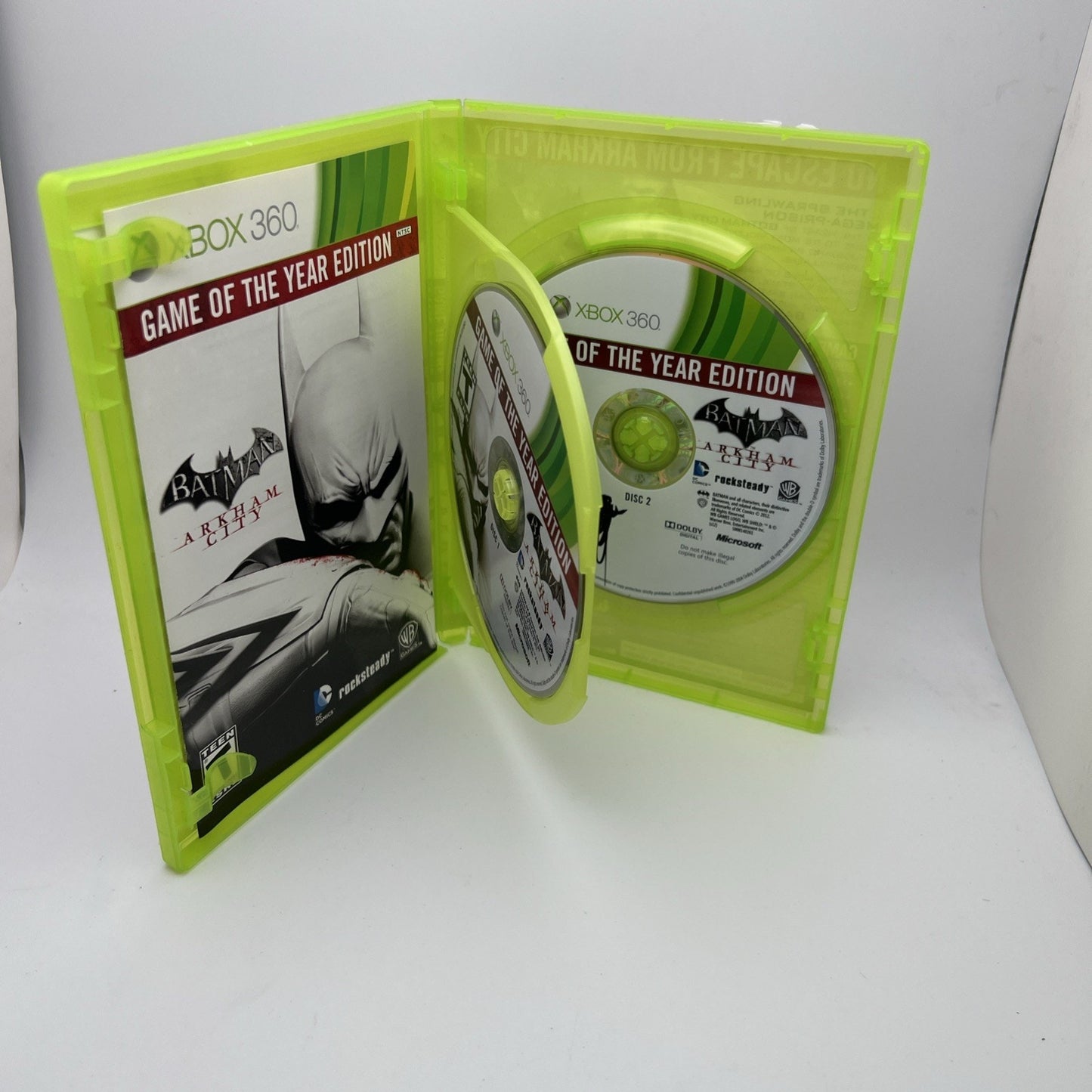 Batman Arkham City Game of the Year Platinum Hits For XBox 360 Video Game Used