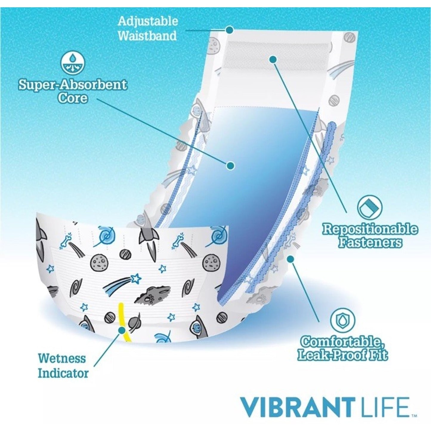 Dog Vibrant Life Disposable Male Wraps for Dogs Puppies Size Large Diapers