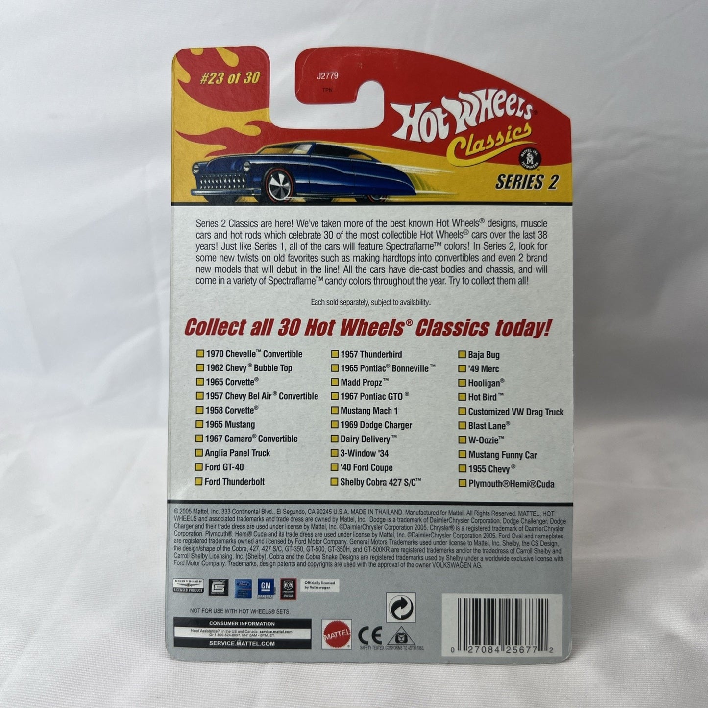 Hot Wheels Classics Series 2 Hooligan Spectraflame Blue 1:64 Diecast