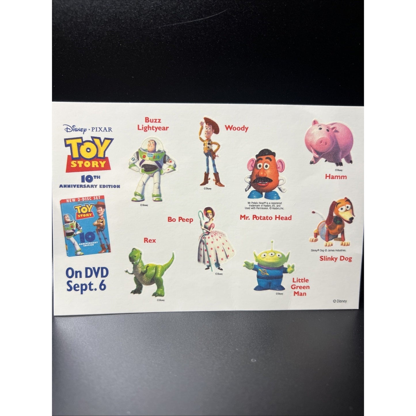 Walt Disney Toy Story Pixar Woody Buzz Lightyear Temporary Tattoos Party Rare
