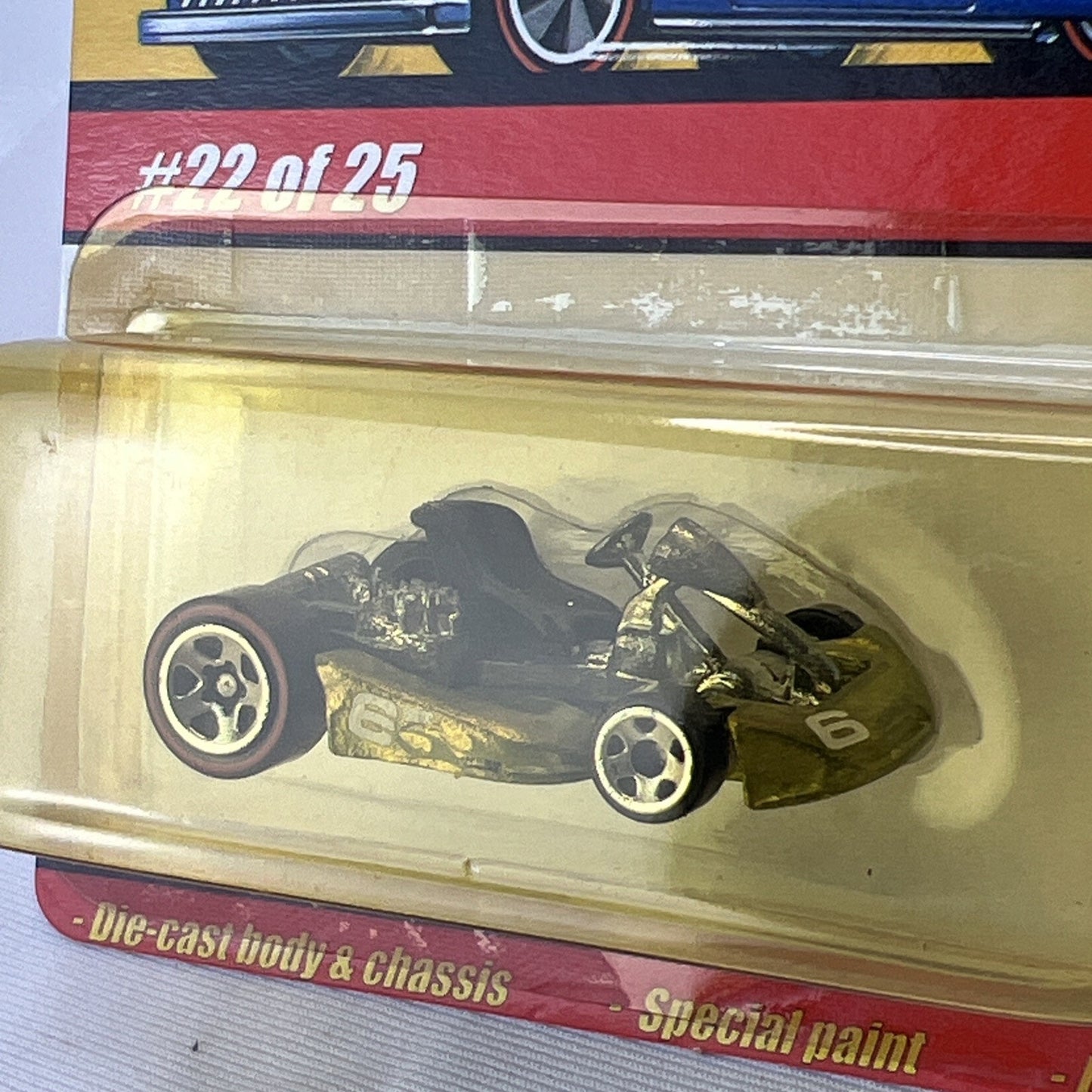 Hot Wheels Go Kart Car Classics Car #22 of 25 Series 1 Gold Flames Die Cast Rare