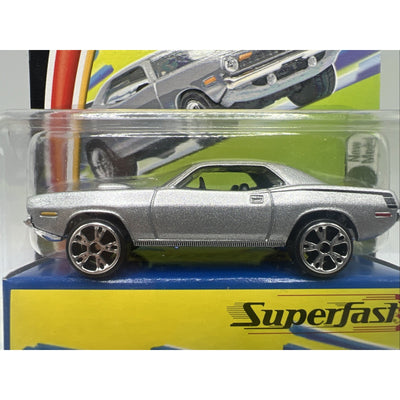 Matchbox Superfast 1970 Plymouth Cuda #4 A06 Silver Gray Muscle Car 35 Years