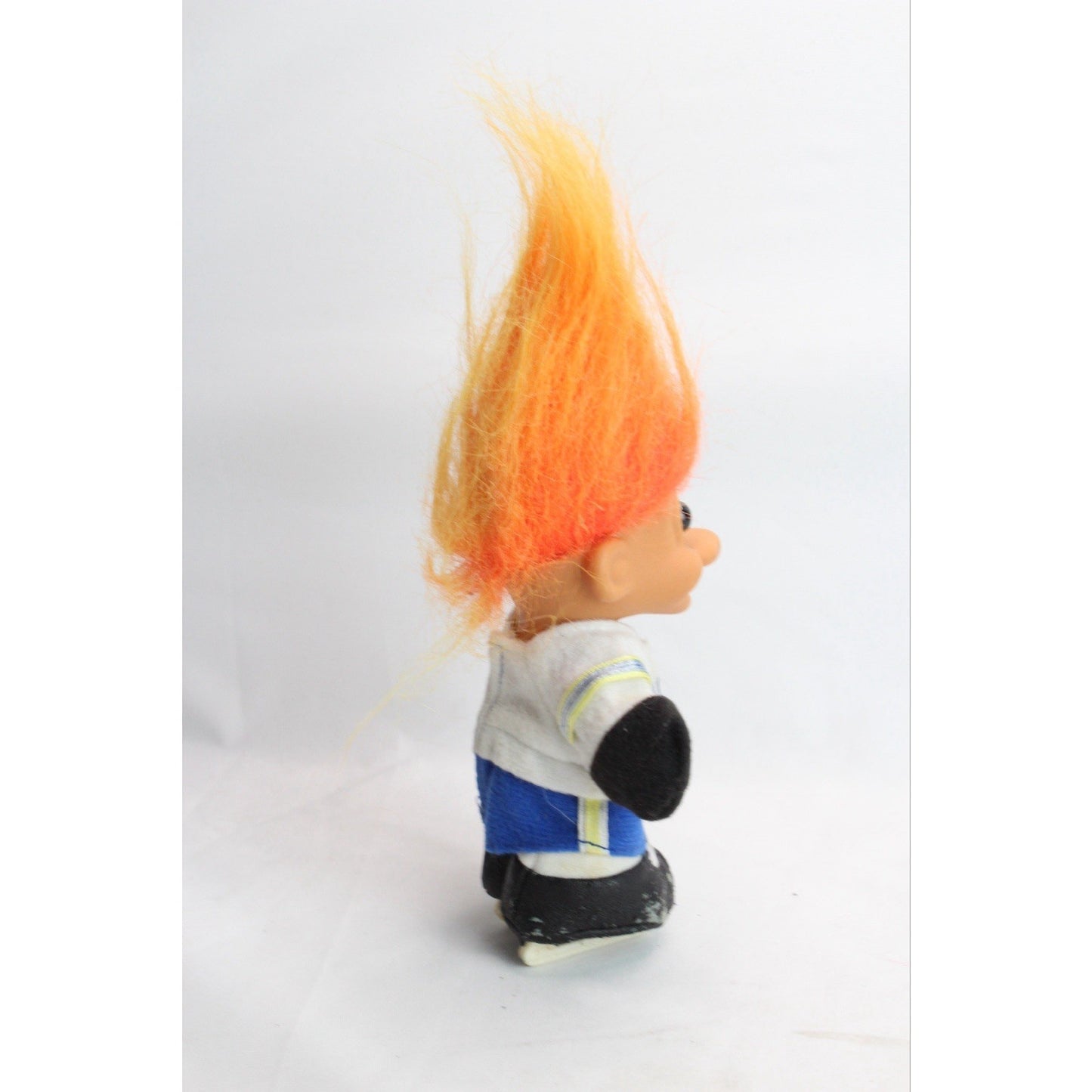 Vintage Russ 5" Troll Doll Hockey Player #99 Rare Orange Hair