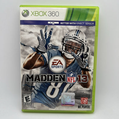Madden NFL 13 Xbox 360 Football Video Game Used With Case