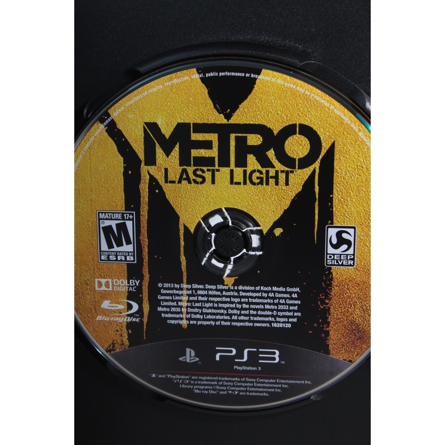 Metro Last Light PlayStation 3 PS3 Tested Video Game Used Shooter Action Game