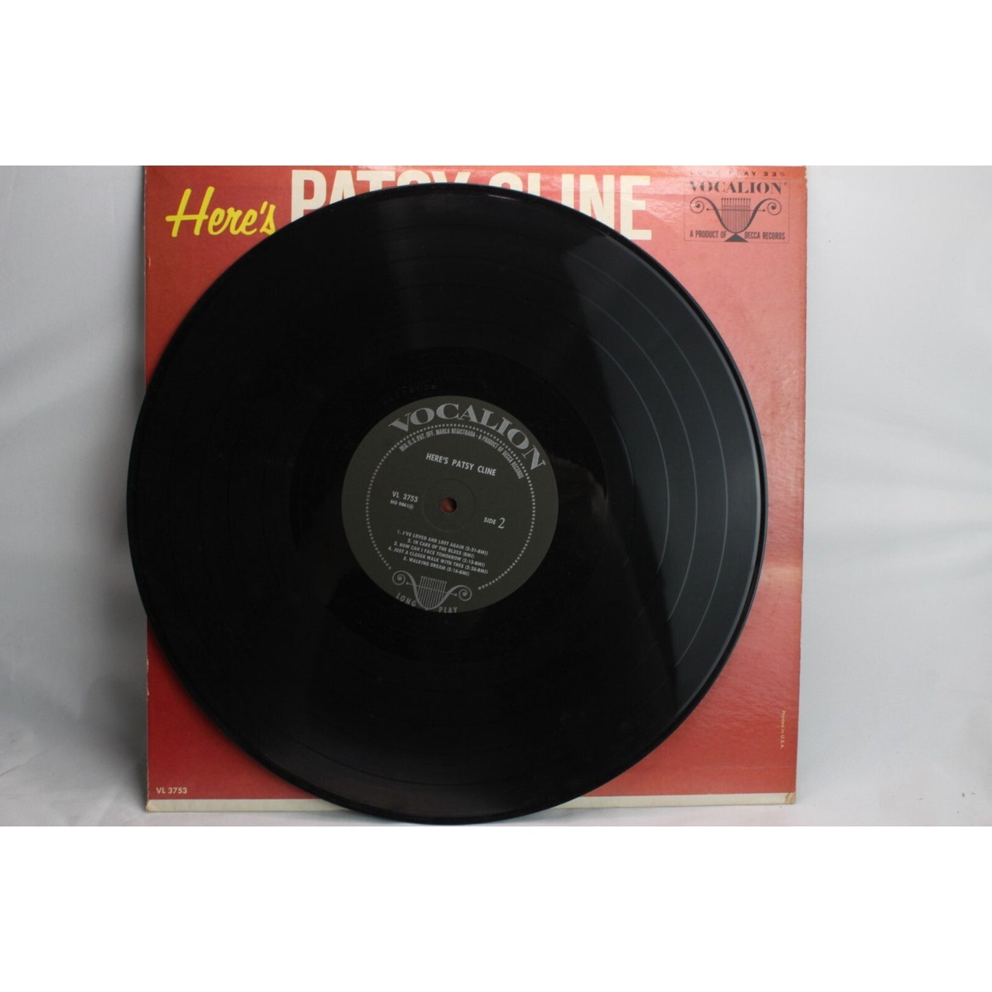 Here's Patsy Cline Vinyl Record Used