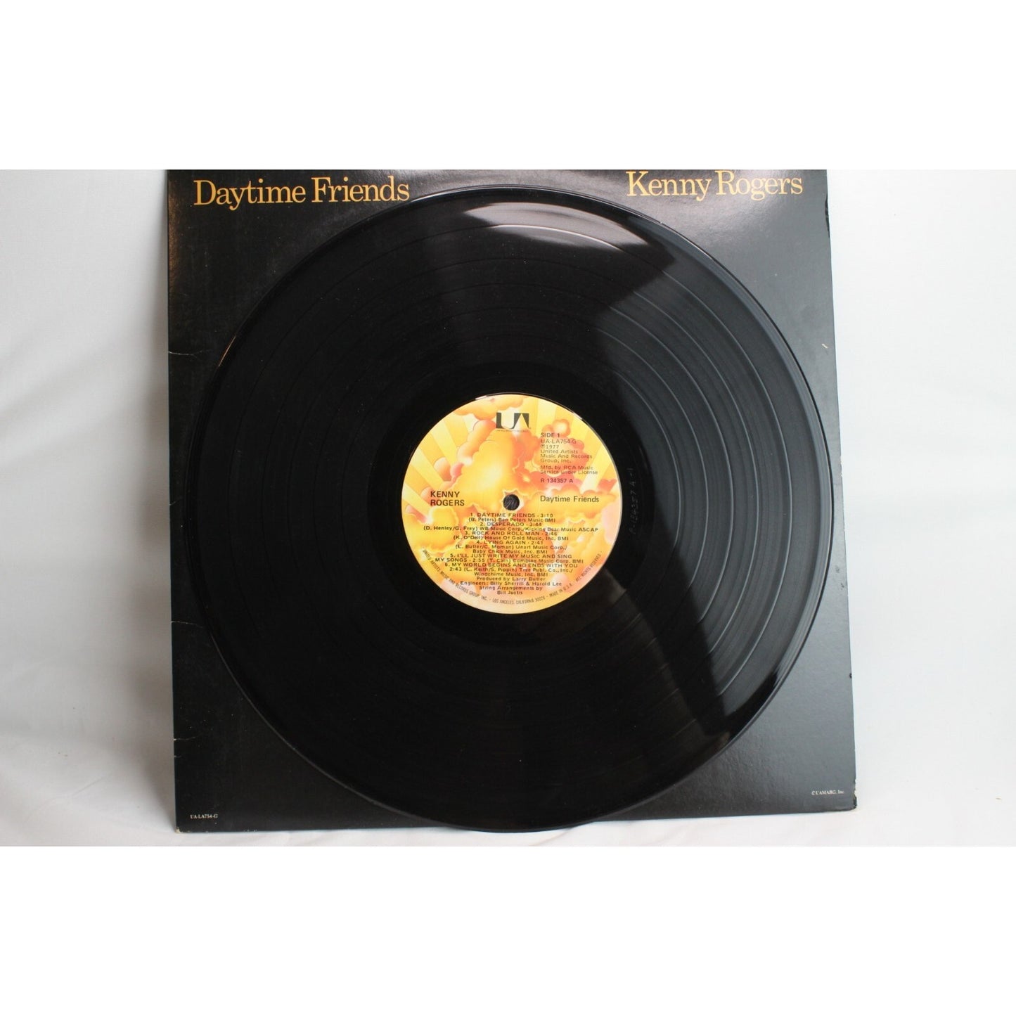 Kenny Rogers Daytime Friends Vinyl Record Tested Used