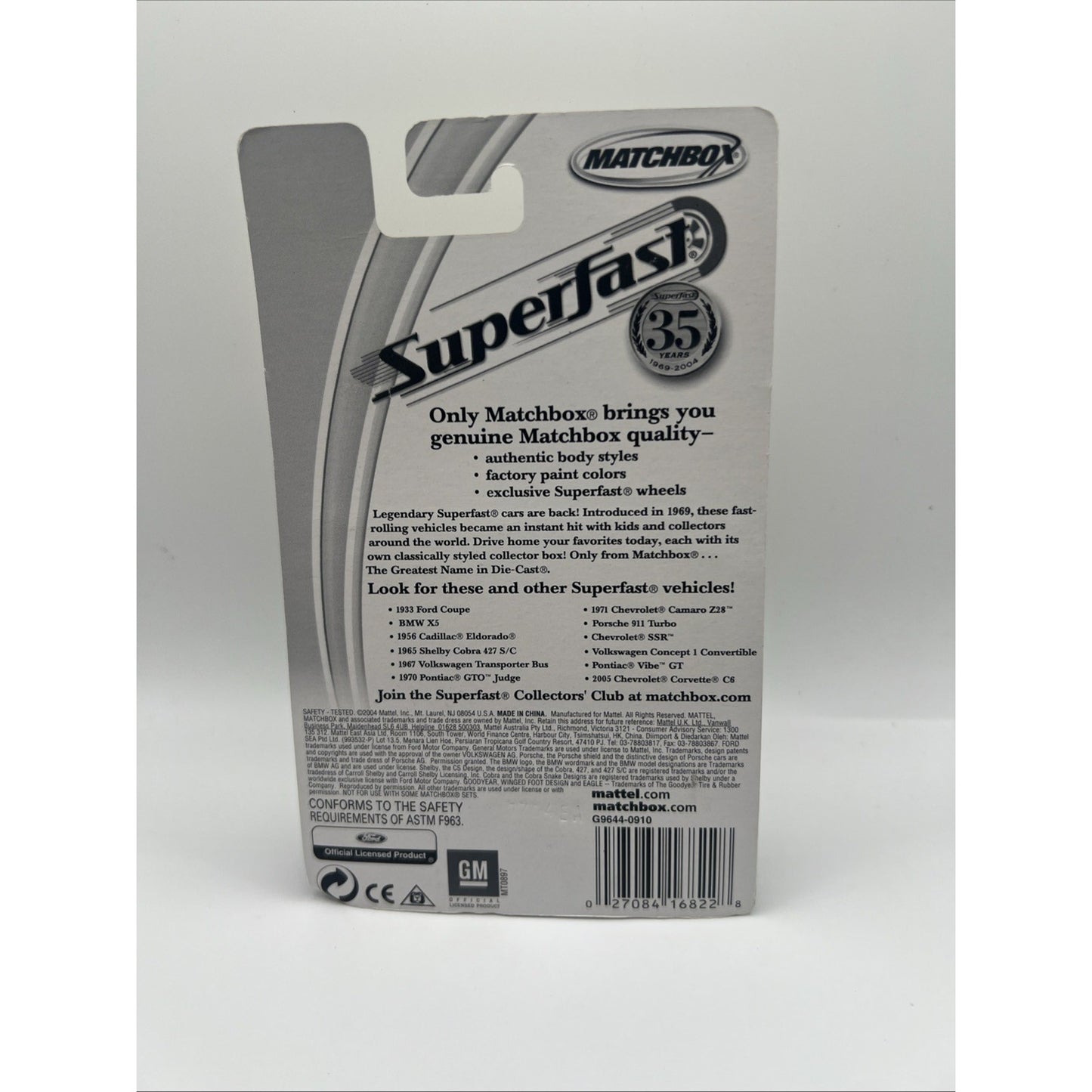 Matchbox Superfast # 13 1933 Ford Coupe Limited Edition 35 Years Hot Rod New