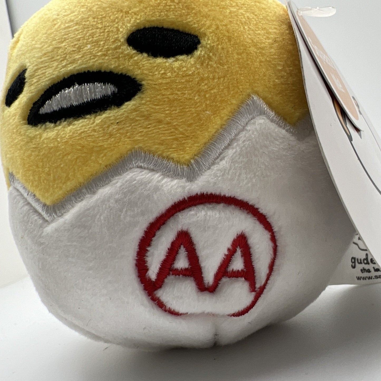 Gudetama The Lazy Egg Double AA Egg Plush 3.5 Inch Rare Collectible New Soft Toy