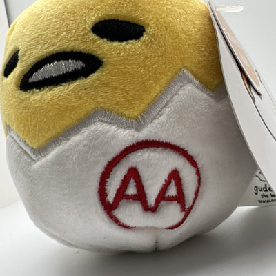 Gudetama The Lazy Egg Double AA Egg Plush 3.5 Inch Rare Collectible New Soft Toy