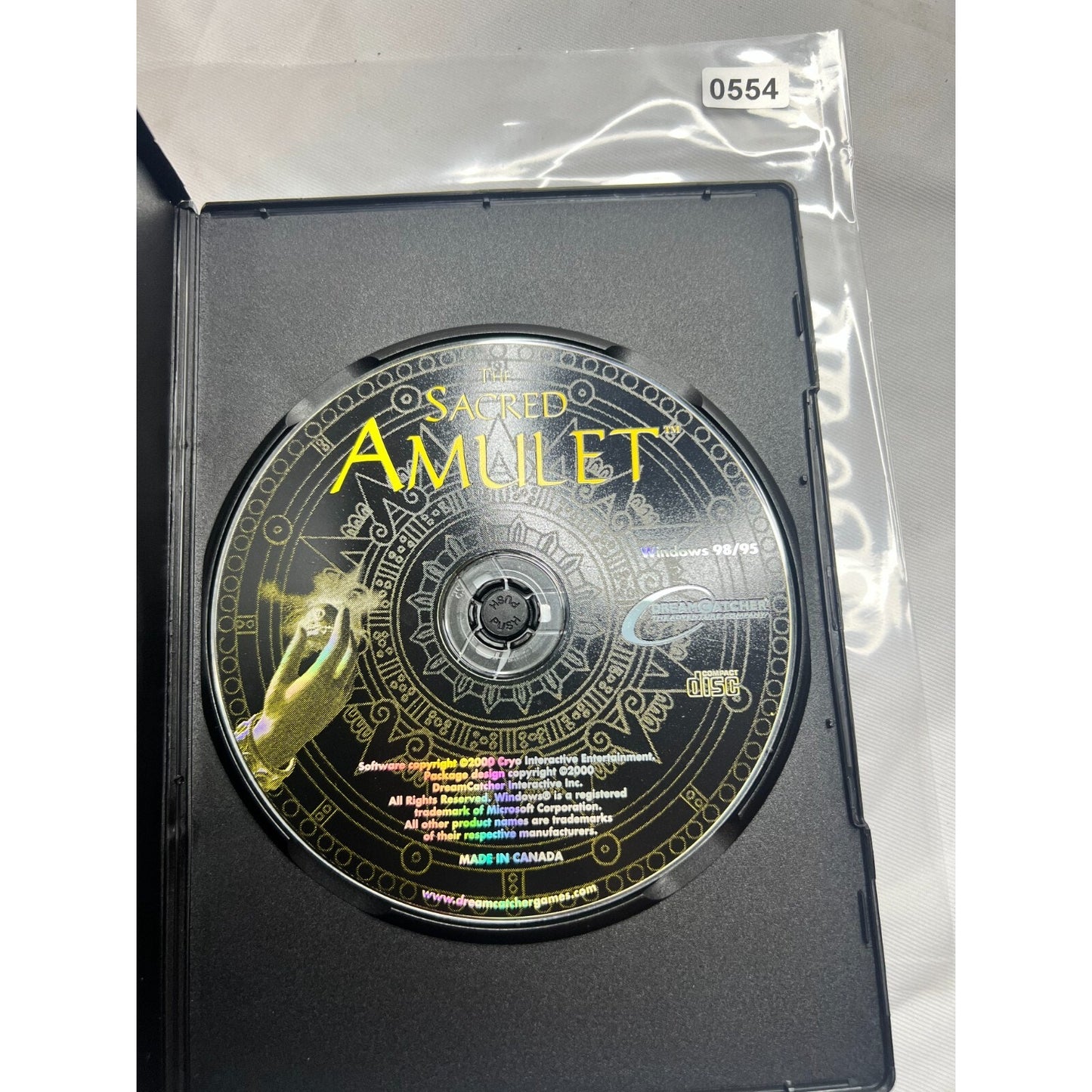 The Sacred Amulet PC Tested Video Game Used