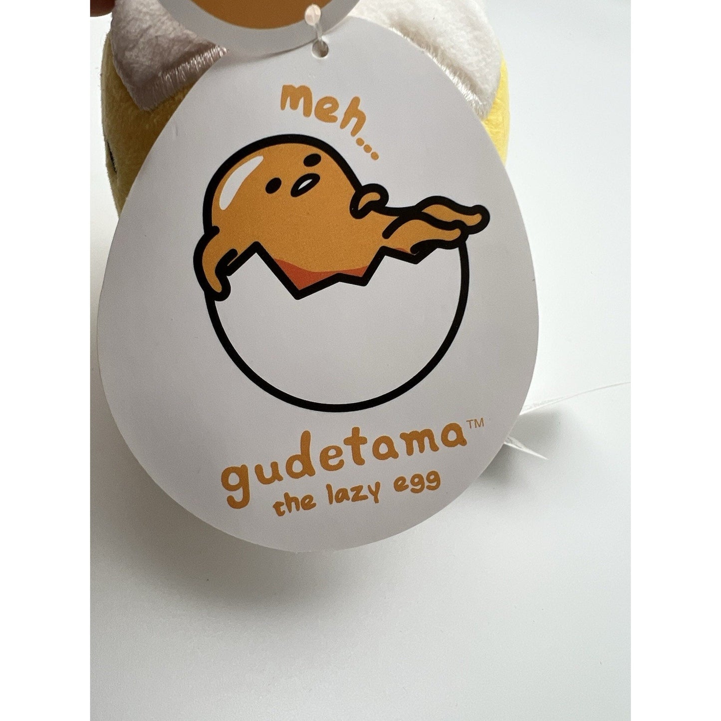 Gudetama The Lazy Egg Shell On Head N Bttm Bottom Plush 3.5 Inch Rare New Toy