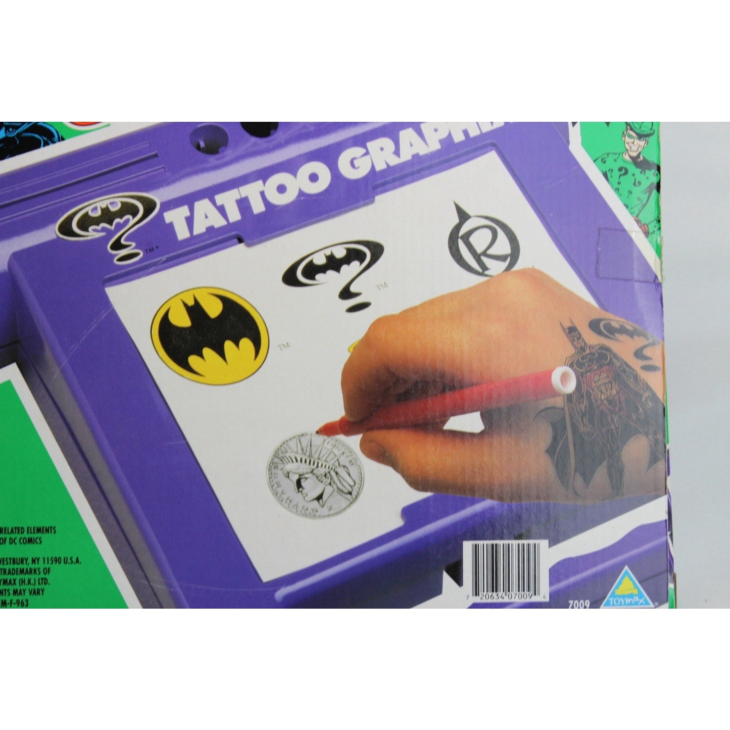 DC Batman Forever Tattoo Graphix 1995 Magic Maker Temporary Sticker Brand New