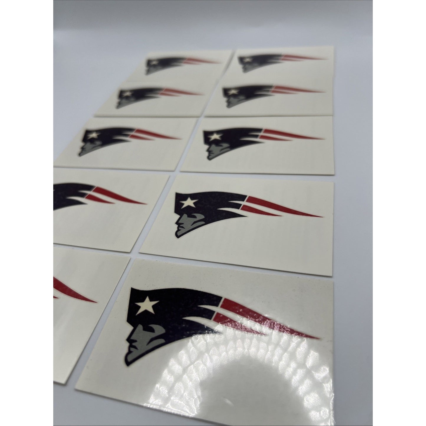 NFL New England Patriots 10 Pack Temporary Tattoos Face & Body Football Tattoo