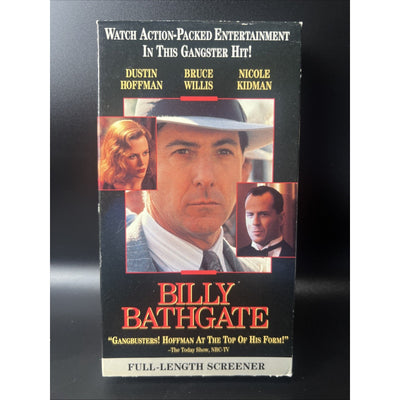 Vintage Cassette Tape Billy Bathgate VHS Full Length Screener Rare Bruce Willis
