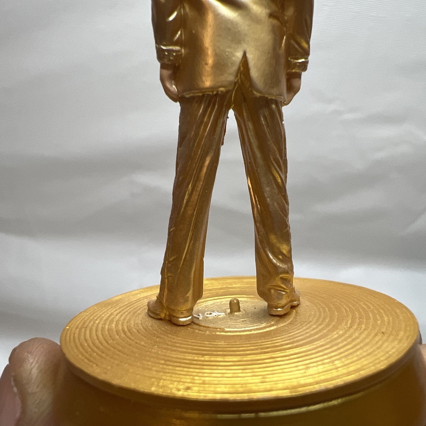 Elvis Presley Gold Mini Figure 3 Inch Ultra Rare Display Piece Mr Hollywood