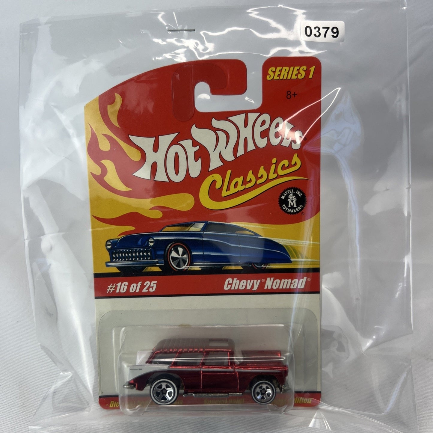 Hot Wheels Classics Series 1 Chevy Nomad Red Rare Color Metal Die Cast #16