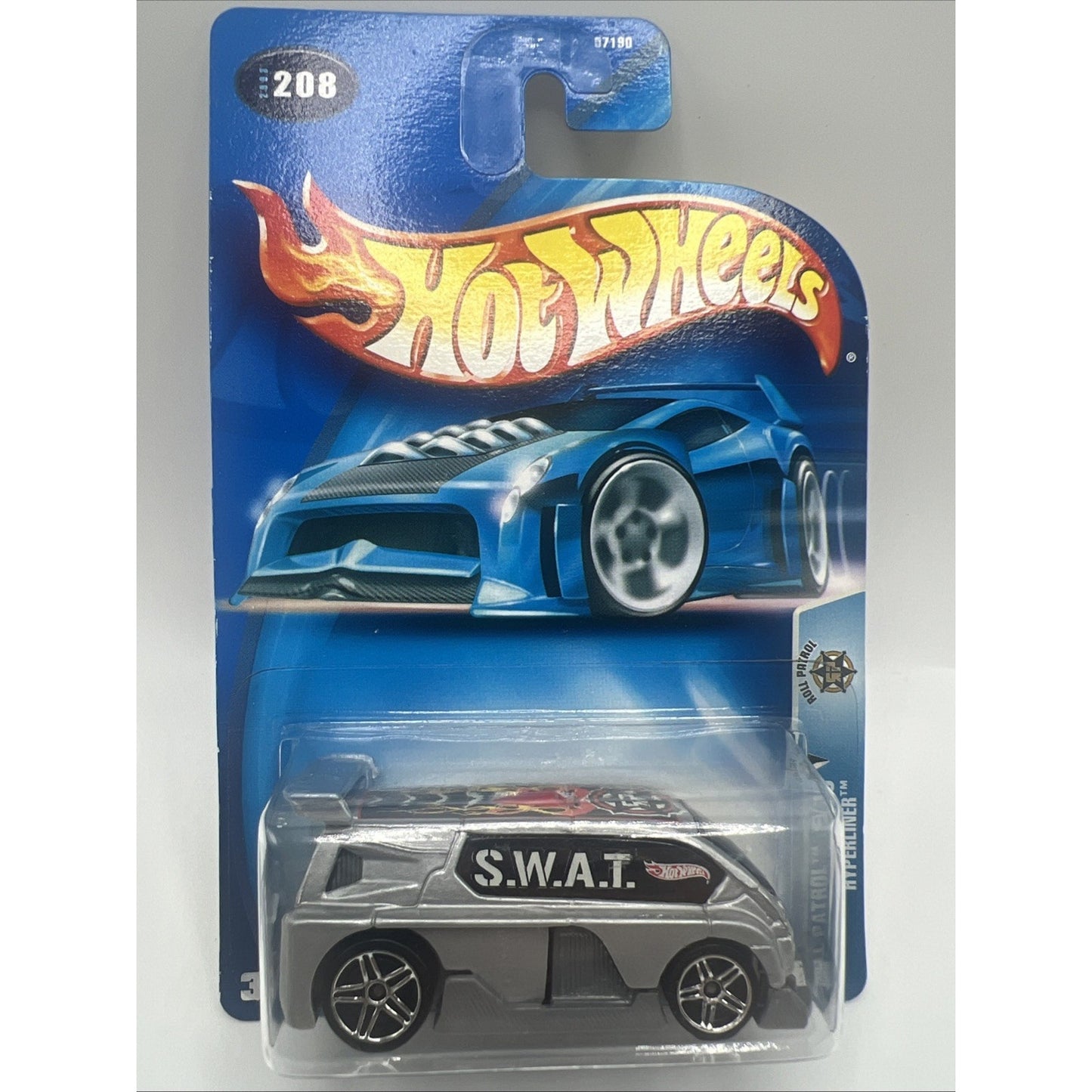 2003 Hot Wheels Swat Roll Patrol Squad Van Can Truck 9/10 Hyperliner 208 New
