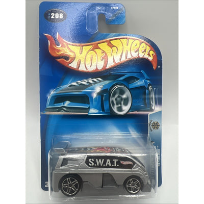 2003 Hot Wheels Swat Roll Patrol Squad Van Can Truck 9/10 Hyperliner 208 New