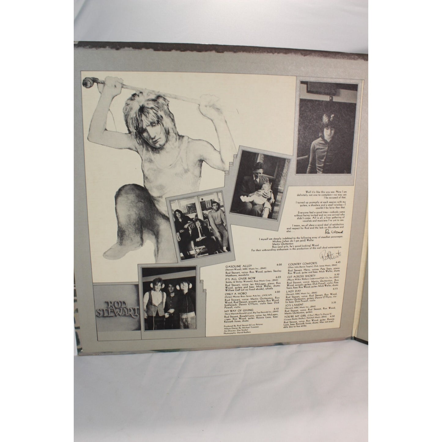 Rod Stewart Gasoline Alley Record Audio Tested Video Music Album Used