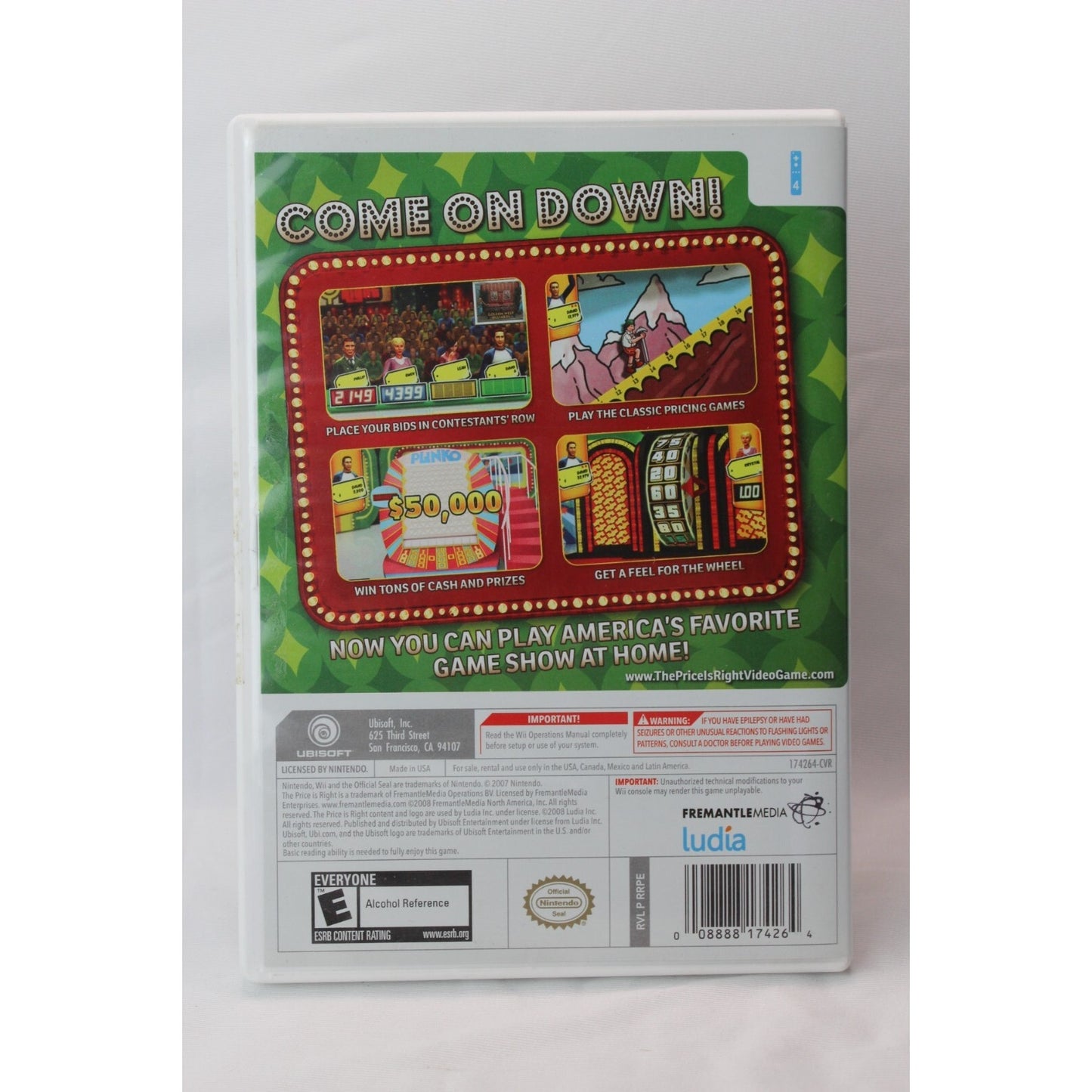 The Price Is Right Nintendo Wii Tested Video Game Used