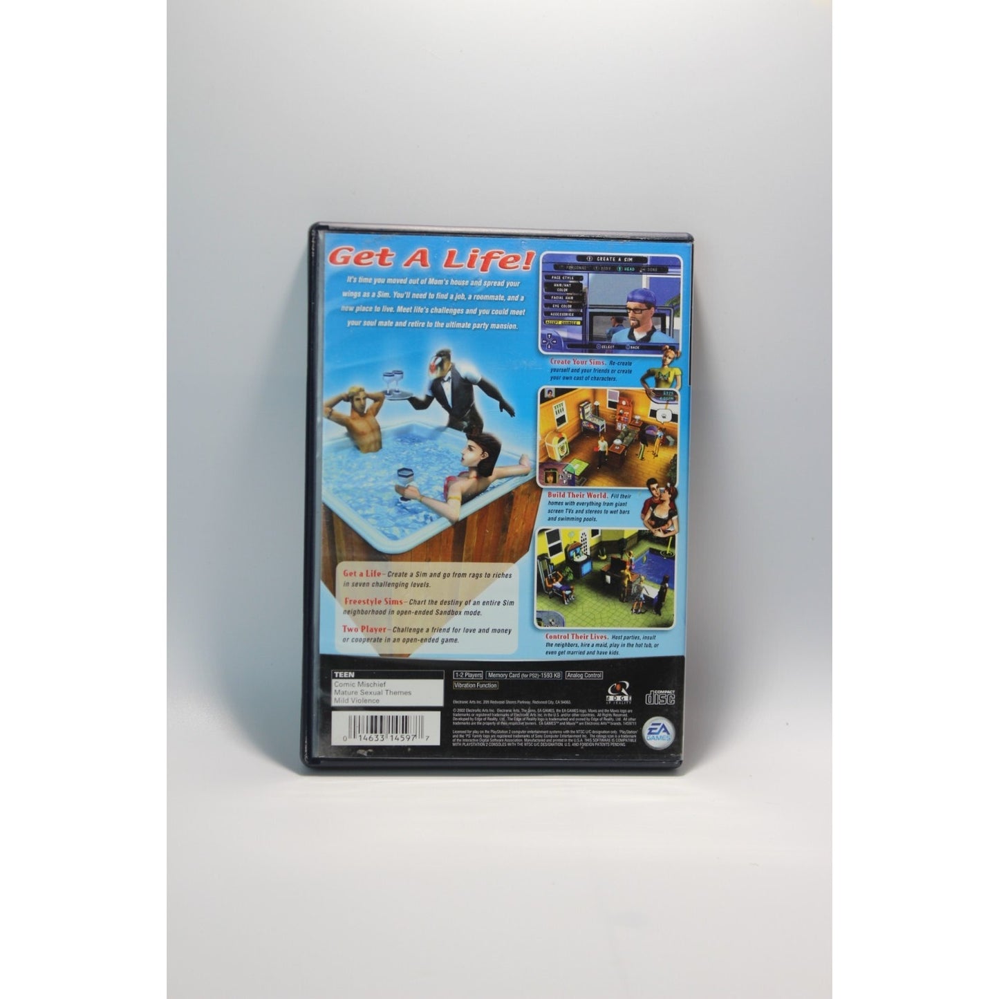 The Sims PlayStation 2 PS2 Tested Video Game Used Simulation Life Game