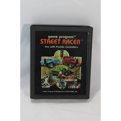 Street Racer Atari 2600 Used Tested Video Game CX2612 Retro Racing Classic