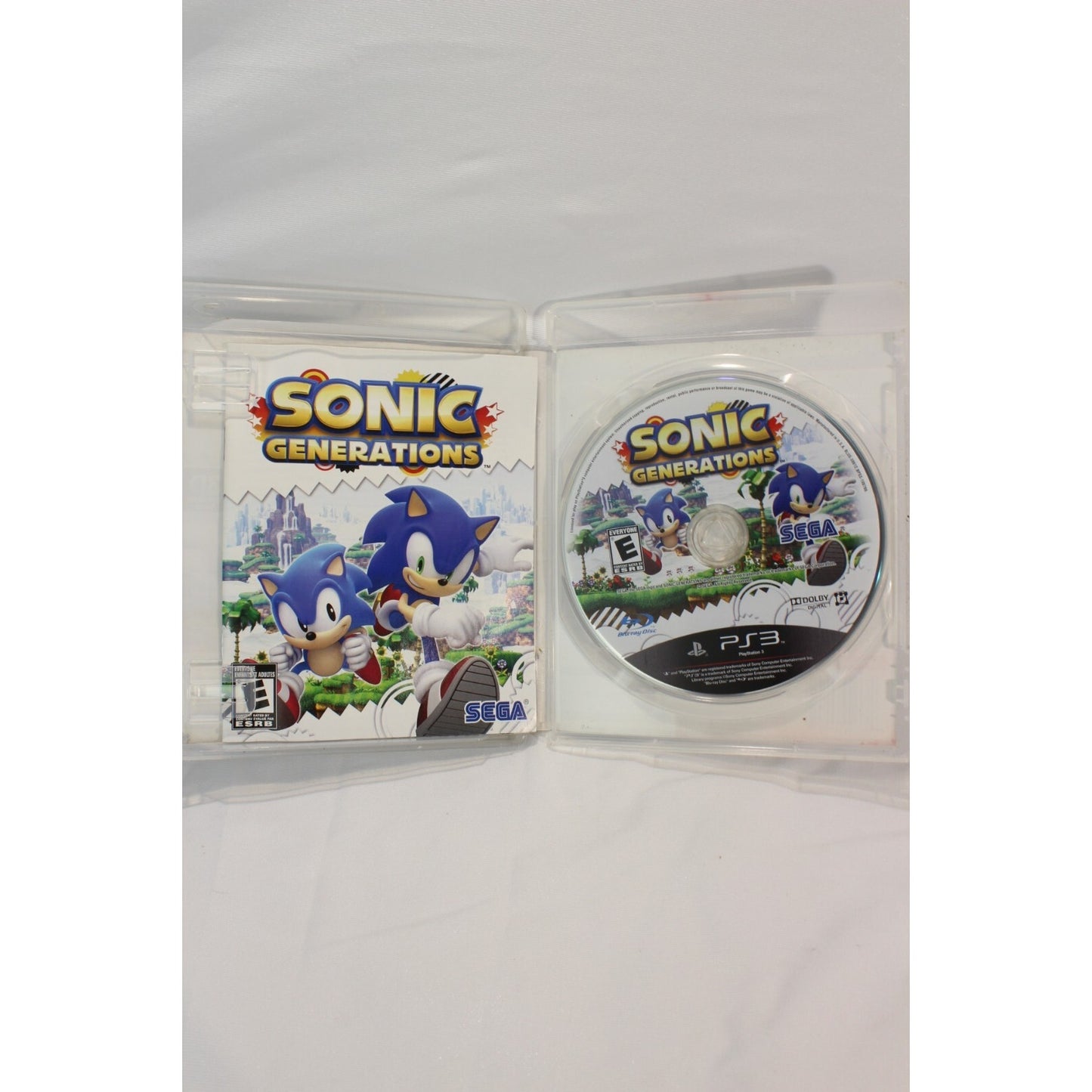 Sonic Generations PlayStation 3 PS3 Tested Video Game Used Action Game