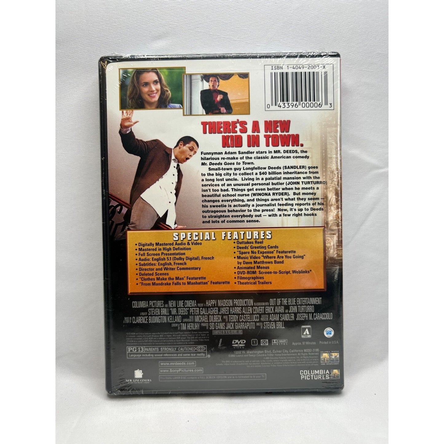 Mr. Deeds DVD Full Screen Special Edition New Sealed 2002