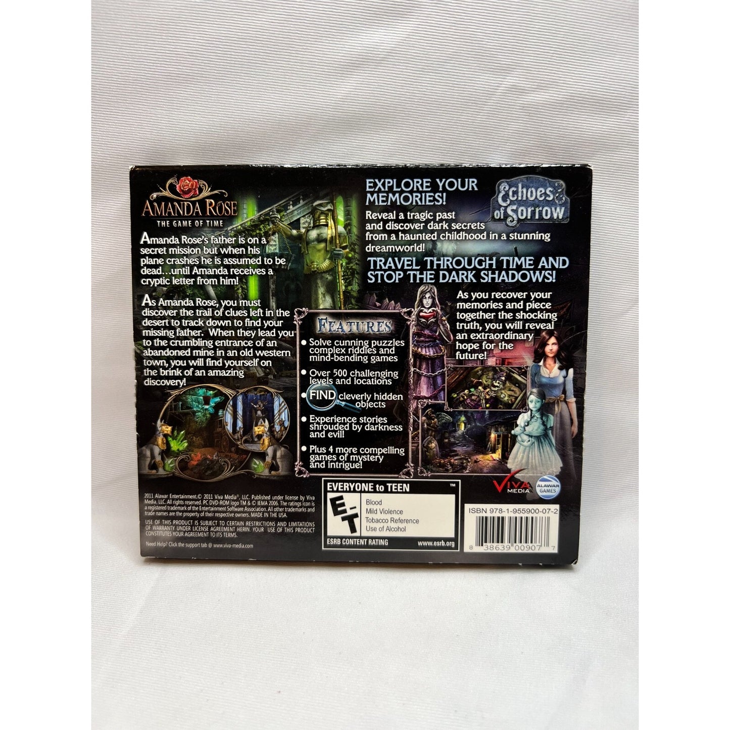 Mystery 6 Pack Amanda Rose Echoes of Sorrow Quest of Fate PC Game Used