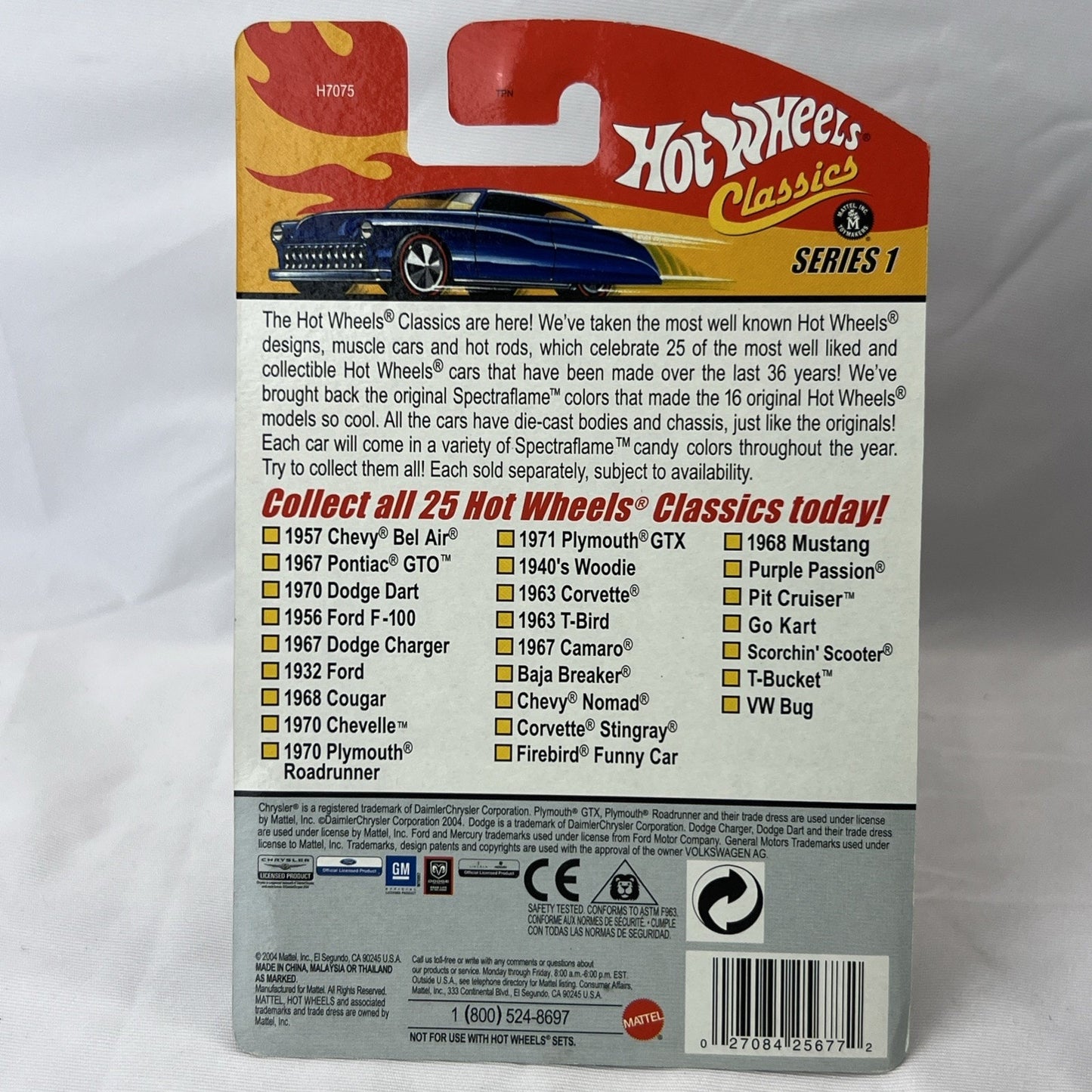 Hot Wheels Classics Series 1 - 1971 Plymouth GTX Dark Pink Die Cast Car