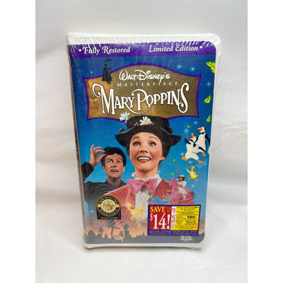 Mary Poppins VHS Walt Disney Masterpiece Limited Edition New Sealed