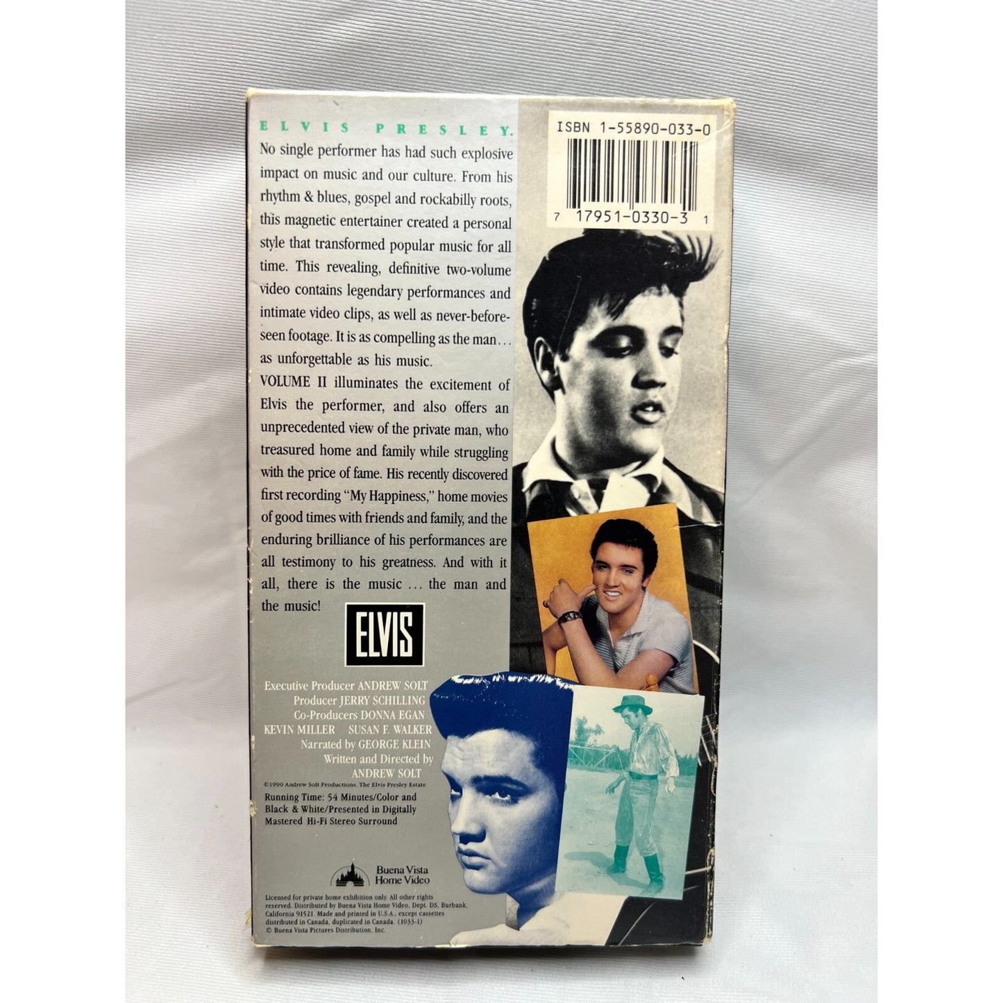 Elvis The Great Performances VHS The Man and The Music Tested Video Tape Used