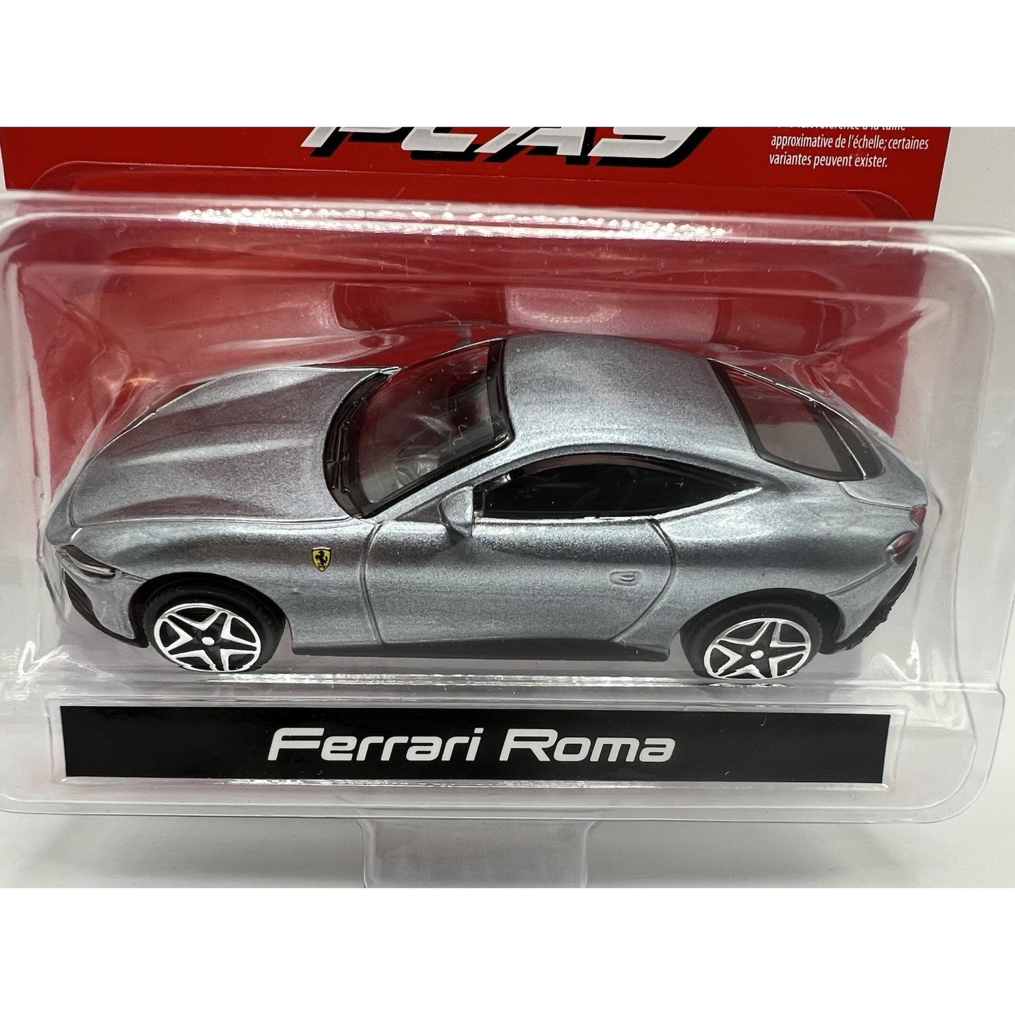 Burago Race and Play Silver Ferrari Roma 1/43 Die Cast Toy Model Car Supercar