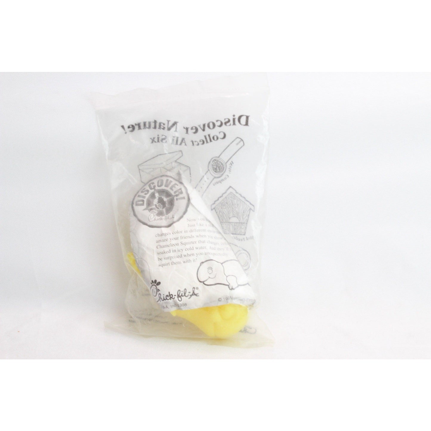 Chick fil a Toy Discover Nature Color Changing Chameleon 1998 Sealed New