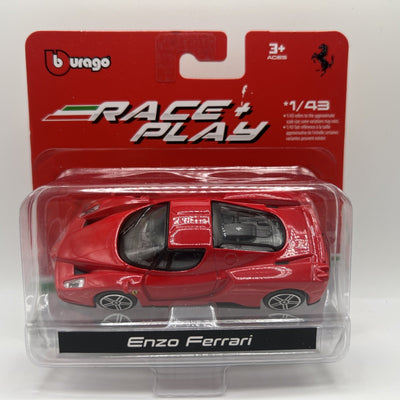 Burago 1/43 Race and Play Enzo Ferrari Red Rare Die Cast Car Toy Model