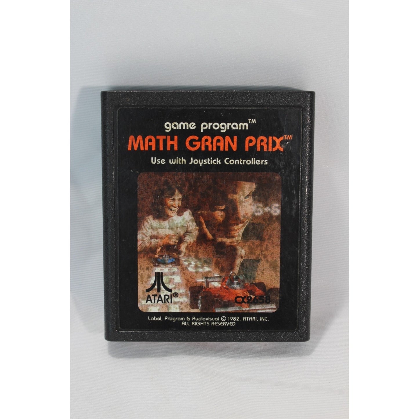 Math Gran Prix Atari 2600 Used Tested Video Game Educational Retro Classic