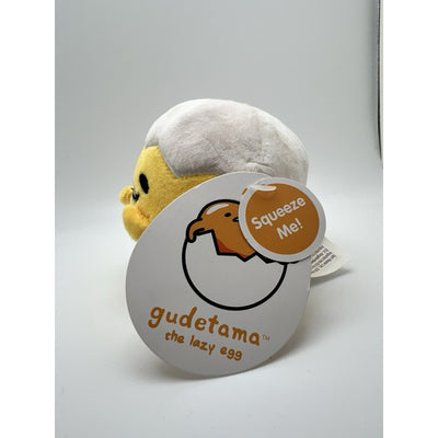 Gudetama The Lazy Egg Shell On Head Egg Plush 3.5 Inch Rare Anime Collectible