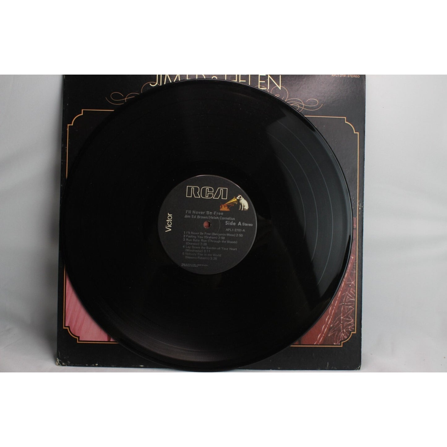 Jim Ed & Helen I'll Never Be Free Vinyl Record Tested Used