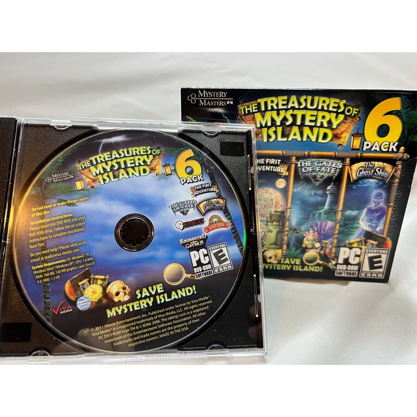The Treasures of Mystery Island 6 Pack PC Tested Video Game Used