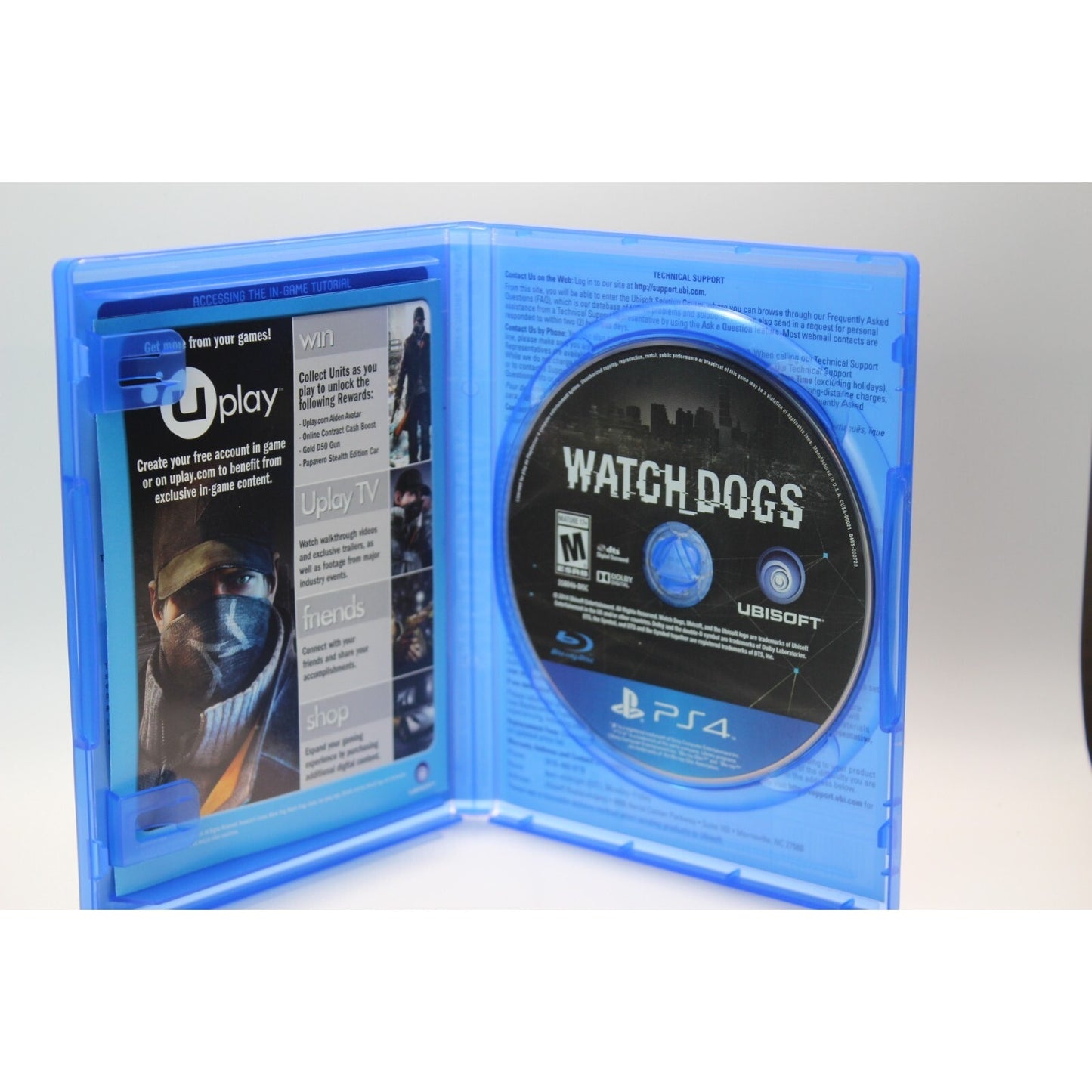Watch Dogs PlayStation 4 PS4 Tested Video Game Used Action Adventure Game